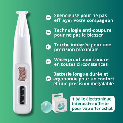 Tondeuse Vétérinaire PawTrim PRO -  Anti coupure et Silencieuse