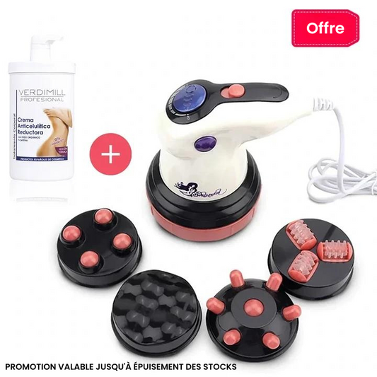 CelulisRelax® 5 en 1 - Masseur anti-cellulite + Crème réductrice GRATUITE