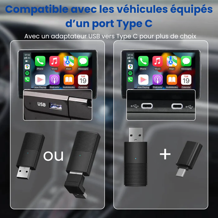 🔥 Offre spéciale du jour 🔥 Mini adaptateur sans fil CarPlay